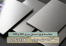مقایسه ورق استیل سری 300 و 400