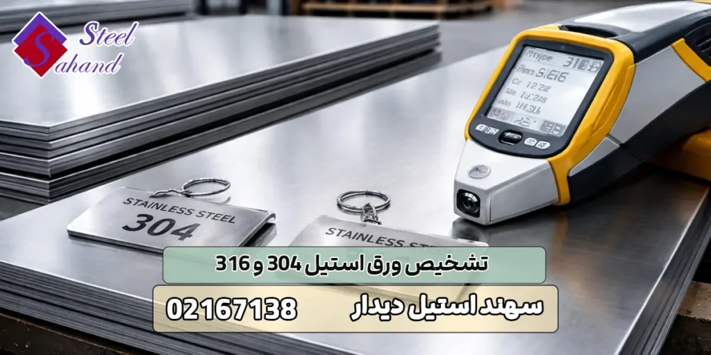 تشخیص ورق استیل 304 و 316